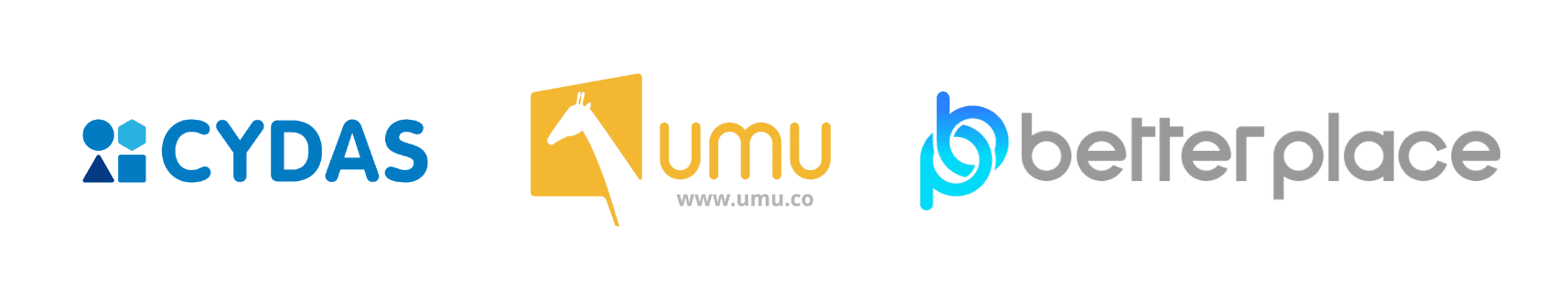 スポンサー企業 CYDAS様、UMU様、better place様